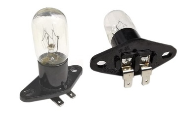 Żarówka do mikrofalówki 230V 20W, konektory kątowe