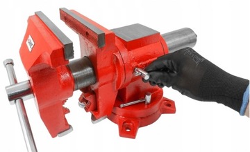 ВРАЩАЮЩИЕСЯ ЗАМОЧНЫЕ ТИСКИ С НАКОВАЛЬНИЦЕЙ, ЧУГУННЫЕ С ДВУМЯ КУЛАЧКАМИ, 150 мм ПРЕМИУМ!!