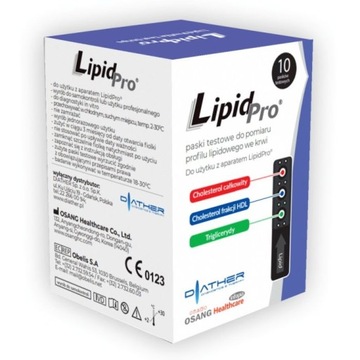 LipidPro paski do mierzenia profilu lipidowego 10 sztuk 18.01.2025r.