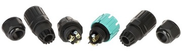 Подключение может 3 PIN -контакт отключенный Muff IP65
