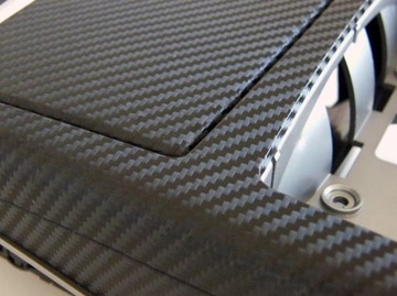 КАРБОН 3D ФОЛЬГА ЧЕРНАЯ ШПОН ЧЕРНАЯ 152см