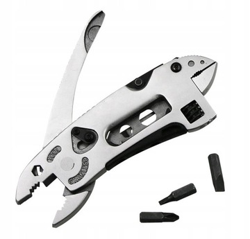 MULTITOOL STAL NÓŻ SZCZYPCE SCYZORYK KLUCZE