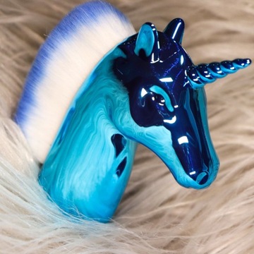Pędzel do odpylania paznokci JEDNOROŻEC unicorn SEOL