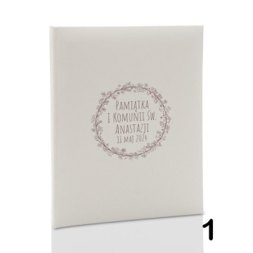 PERSONALIZOWANY ALBUM KOMUNIJNY WKLEJANY 40 STRON