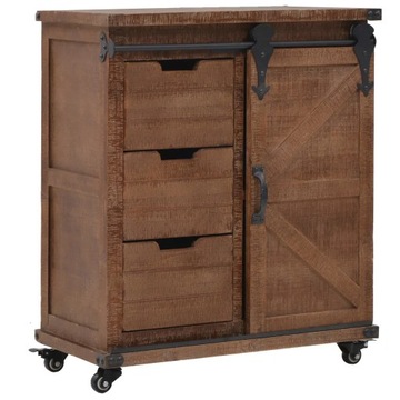 Szafka z litego drewna jodłowego, 64 x 33,5 x 75 c