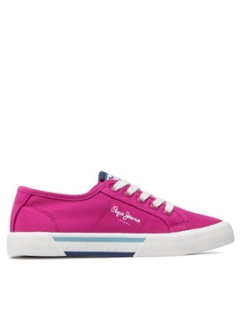 Pepe Jeans Tenisówki Brady Girl Basic PGS30543 Fresh Fuchsia 347