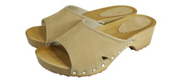 Сабо женские бежевые D10 40