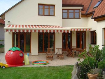 Рольставни накладные, внешний электропривод