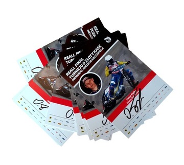 Karta autografowa autograf Oskar Fajfer Złoty Kask 2024