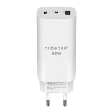 Cubenest Pd GaN Adaptér Pd 3.0 65W 2x Usb-c 1x Usb-a S3D0 bílý