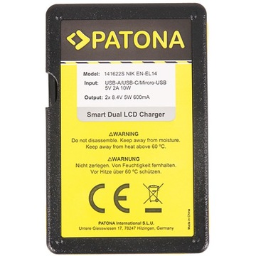 PATONA Smart Dual LCD USB LP-E8 141574.
