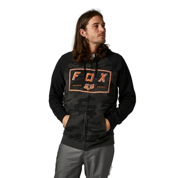 Bluza z kapturem FOX Badger Zip Hoodie Camo Blk L