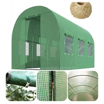 Туннель из фольги 6 м² 300 х 200 см зеленый