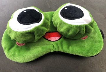 МАСКА ДЛЯ СПЯНИЯ ДЛЯ ГЛАЗ РАССЛАБЛЕНИЕ лягушка OLDMAN FROG НА Резинка