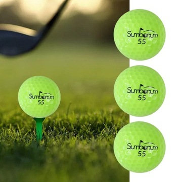Мячи для гольфа из 3 частей, мяч для гольфа на дальней дистанции для тренировок по гольфу, зеленый