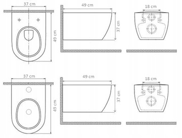 БИДЕ GEBERIT FRAME VERA БИДЕ VELDMAN WC ЧАША