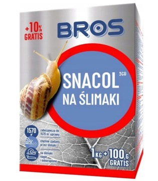 Snacol 03GB 1kg na ślimaki Bros plus 100g gratis