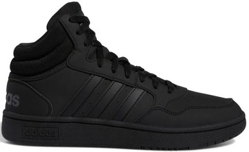 44 2/3 BUTY ADIDAS MĘSKIE CZARNE HOOPS MID GV6683