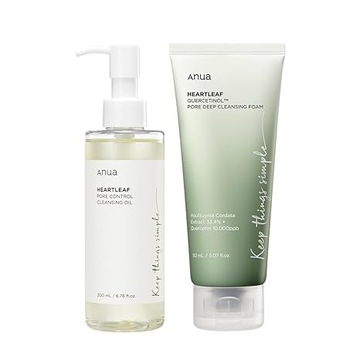 ANUA double cleansing set (cleansing foam wit