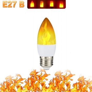 LED Flame Light Bulbs 4 Modes Party LED Flame