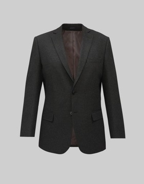 Męska marynarka casual erbezzo grafit classic fit 182 132