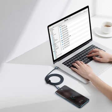 КАБЕЛЬ BASEUS STRONG USB-C ДЛЯ БЫСТРОЙ ЗАРЯДКИ TYPE-C PD 100 Вт QC 3,0 5 А 1,2 М