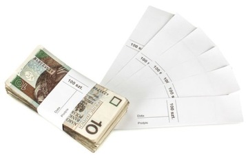BANDEROLE OPASKI NA BANKNOTY SAMOPRZYLEPNE Z KLEJEM UNIWERSALNE 100 SZT.