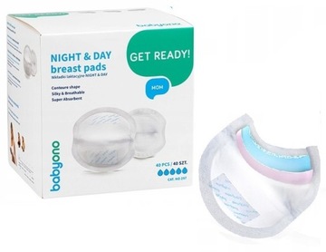 BabyOno Night&Day Wkładki Laktacyjne 40szt 297