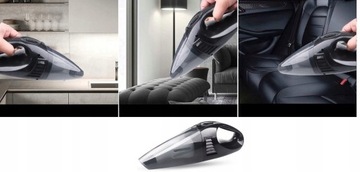 ODKURZACZ RĘCZNY BEZPRZEWODOWY BEZWORKOWY SAMOCHODOWY DOMOWY + TORBA ETUI