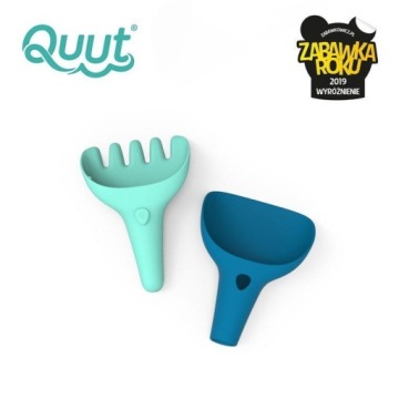 Набор QUUT: лопата + грабли, темно-синие + кошки синие винтажные.