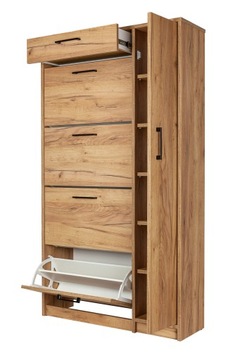 SZAFKA NA BUTY OBUWIE MALTA 4 DĄB ZŁOTY CRAFT CZ U