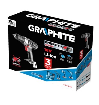 GRAPHITE ENERGY+ Wiertako wkrętarka 18V 58G006