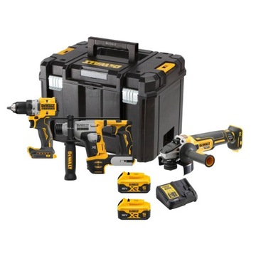 ZESTAW WKRĘTARKA MŁOTOWIERTARKA SZLIFIERKA 2x5Ah TSTAK 18V DeWalt DCK355P2T