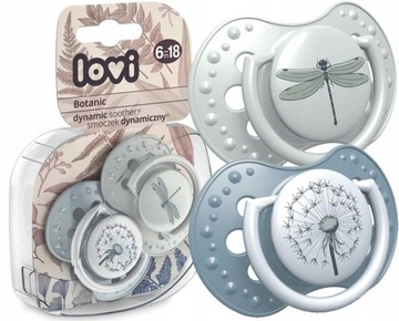 LOVI 2x SMOCZEK +OSŁONKA BOTANIC DYNAMICZNY 6-18M SILIKON WAŻKA DMUCHAWIEC