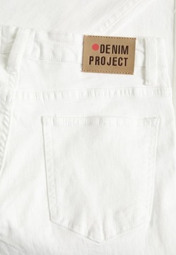 DENIM PROJECT spodnie jeansy białe rurki dopasowany krój r. 30/30 30W 30L