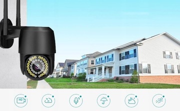 ВРАЩАЮЩАЯСЯ НАРУЖНАЯ IP-КАМЕРА WIFI ZOOM 4X FULL HD