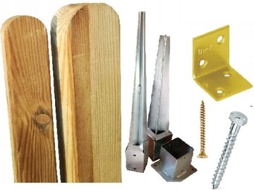 Очень прочный забор из ребристых ламелей 250x150 см