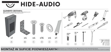 Uniwersalna obudowa BackBox głośniki instalacyjne