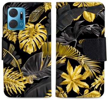 Etui Portfel FOTO Case STOJAK MAGNES WZORY OBUDOWA SZKŁO 9H do Honor X7A
