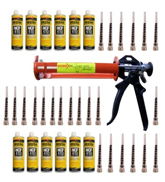 KOTWA żywica chemiczna NCF 410 NOBEX x12+Pistolet
