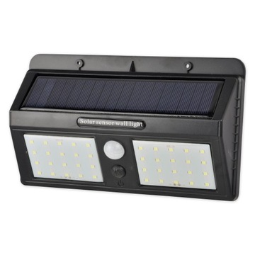 LAMPA LED SOLARNA Z CZUJNIKIEM OGRODOWA ZEWNĘTRZNA