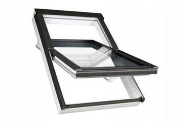 Okno dachowe 3 szybowe PVC OptiLight TLP U4 55x78 RAL 7022