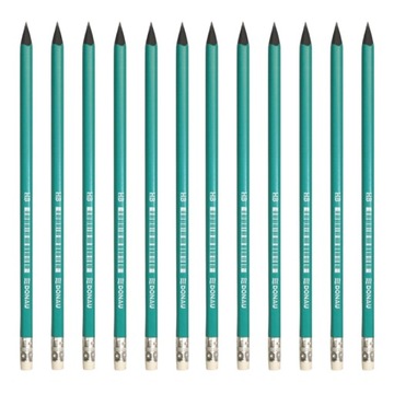 Ołówek z gumką HB zestaw 12 sztuk