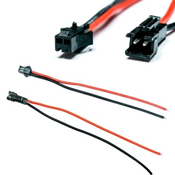 KONEKTOR wtyk gniazdo 2 PIN do LED złączka KOMPLET