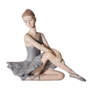 Elegancka figurka z żywicy, baletnica, tancerka