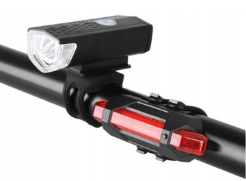 ВЕЛОСИПЕДНАЯ ФОНАРЬ ЗАДНЯЯ ПЕРЕДНЯЯ СВЕТОДИОДНАЯ USB-РУЧКА НАБОР 2