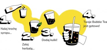 ЧАЙНЫЙ НАБОР BUBBLE - Шарики СТРАСТЬЯ фруктовые 0,8кг + сироп ПЕРСИКОВЫЙ 0,5л