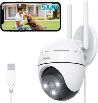 Kamera IP ieGeek KAMERA OBROTOWA ZEWNĘTRZNA WIFI IP 5mpx 4X ZOOM