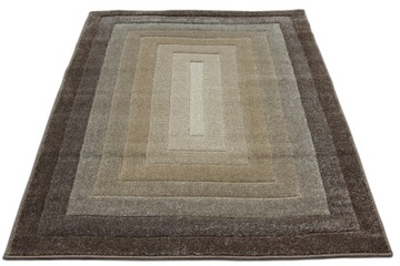 Dywan 120x170 brązowy gruby mocny milutki MODNY