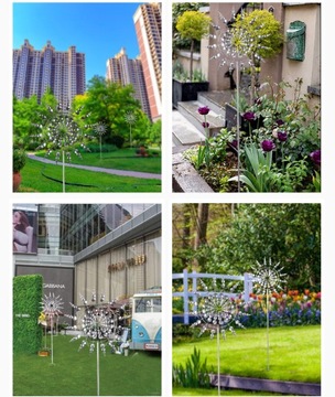 OGRODOWY WIATRAK KINETYCZNY METALOWY SPINNER DEKORACYJNY